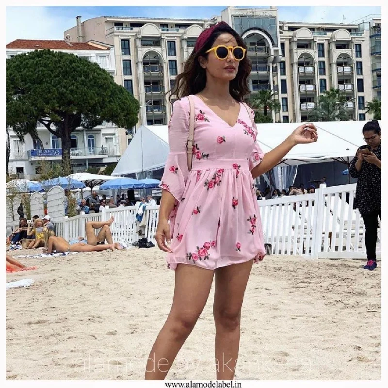 Soft Looks Blush Pink Angeline  Dress