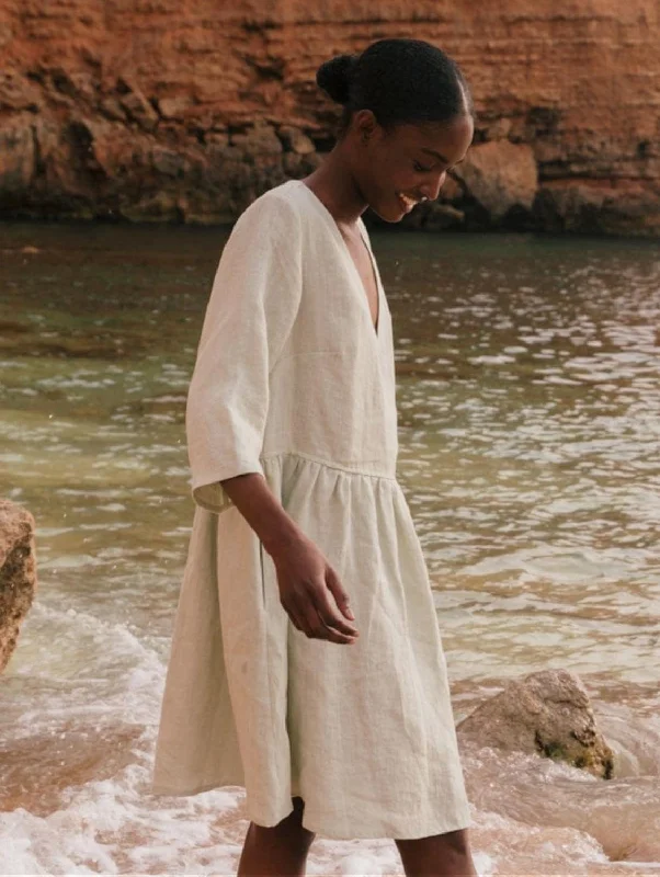 Lazy Style Daphne Linen Dress | Multiple Colours