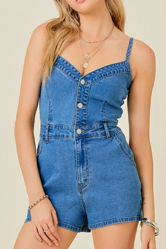 Ultra-lightweight Dayton Denim Romper