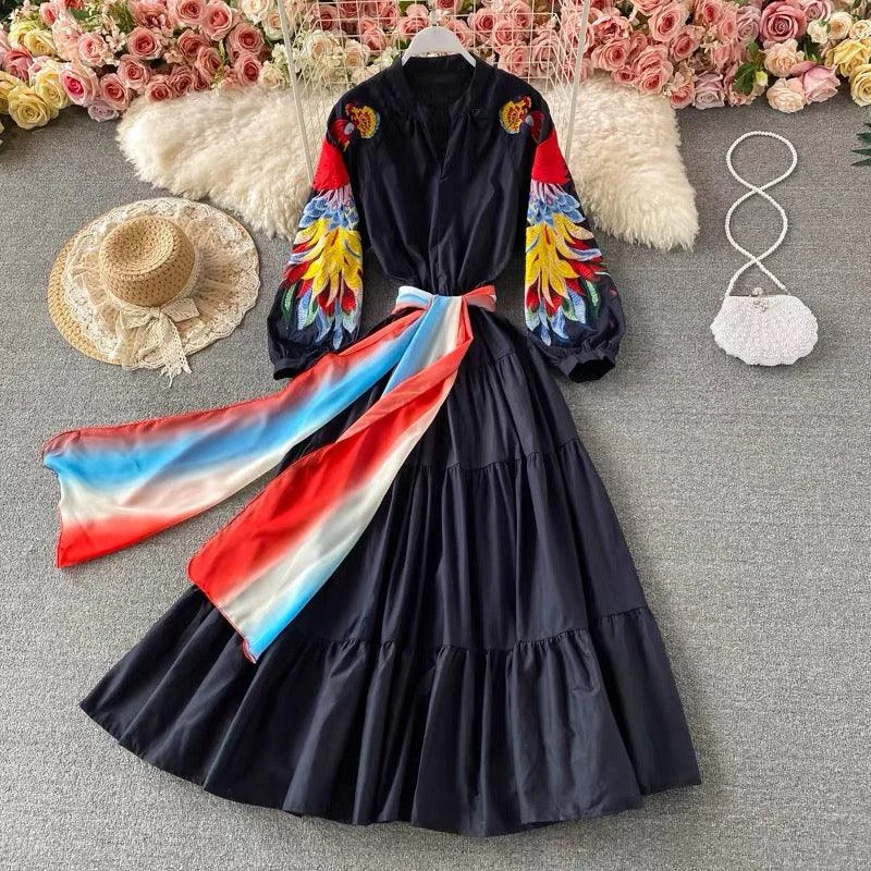 Diamond Series Farrah Luxury Embroidered Dress