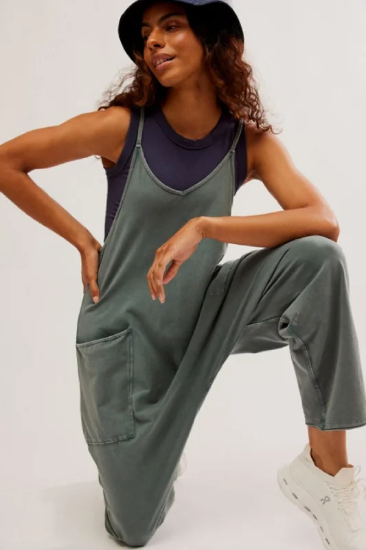 Smart Comfort Free People: Hot Shot Onesie in Midnight Jade