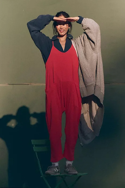 Casual Elegance Free People: Hot Shot Onesie in Winterberry
