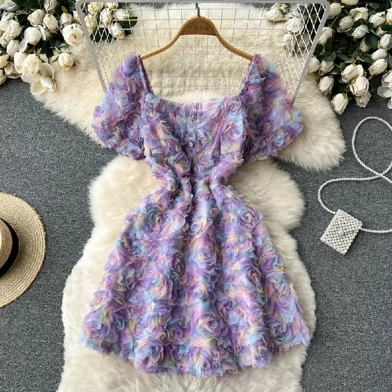 Lace Design Lexis 3D Floral Dress