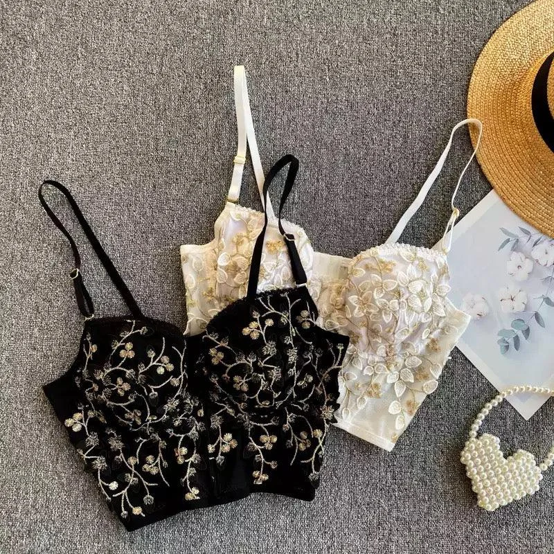 Easy Fashion Misto Embroidered Bustier
