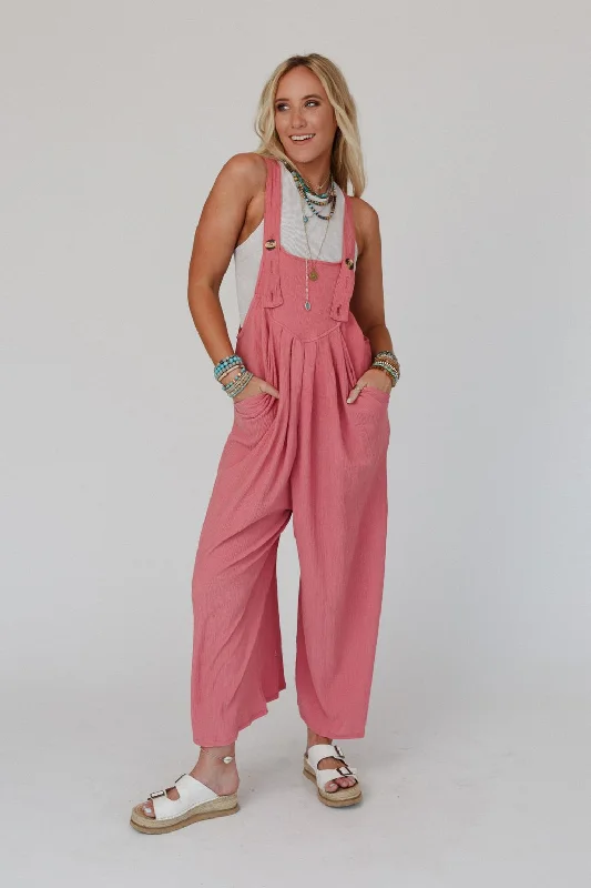 Elegant Design The Nest Serenity Wide Leg Jumpsuit - Marsala