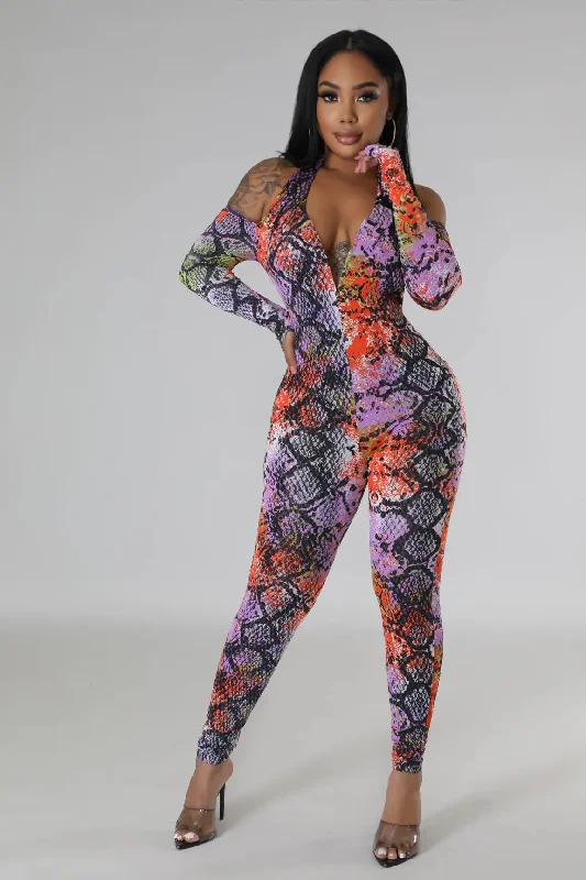 Light Fit Snake Fever Jumpsuit