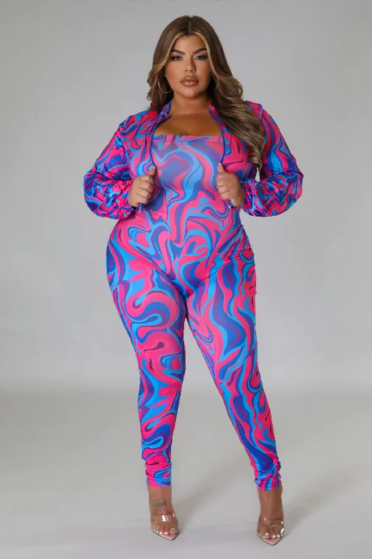 Trendy Comfort Wear Sultry Vibes Jumpsuit Set