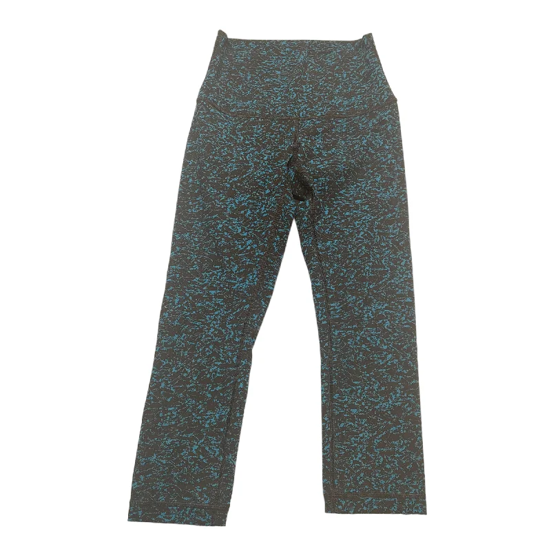 Casual Chic Looks Black & Blue Athletic Leggings Lululemon, Size 6