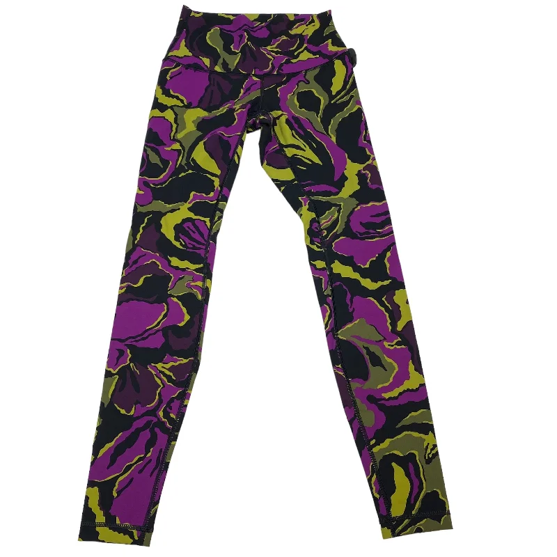 New Season Series Black & Green Athletic Leggings Lululemon, Size M