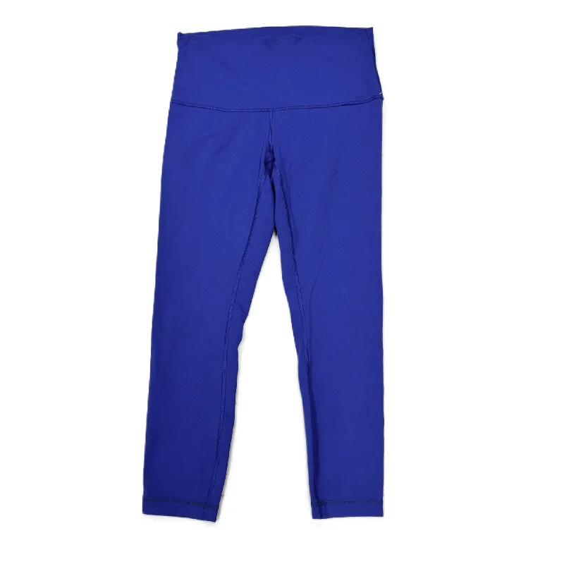 Playful Style Blue Athletic Leggings By Lululemon, Size: M