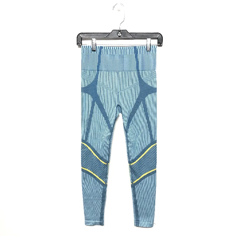 Fresh And Capable Blue & Yellow Athletic Leggings Fabletics, Size S