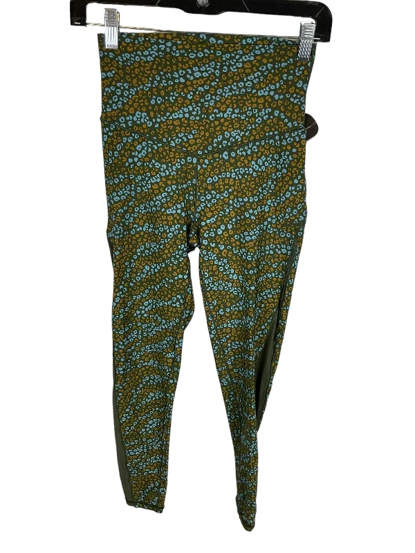 Trendy Comfort Wear Green Athletic Leggings Aerie, Size M