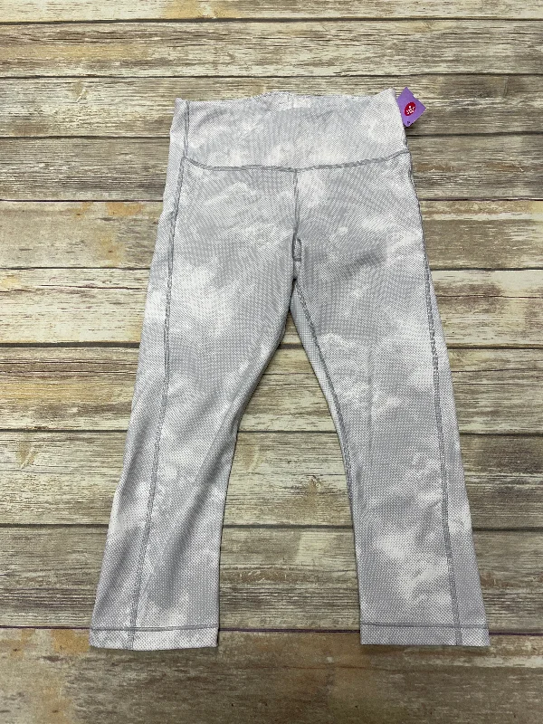 Avant-garde Design Grey Athletic Leggings Athleta, Size M