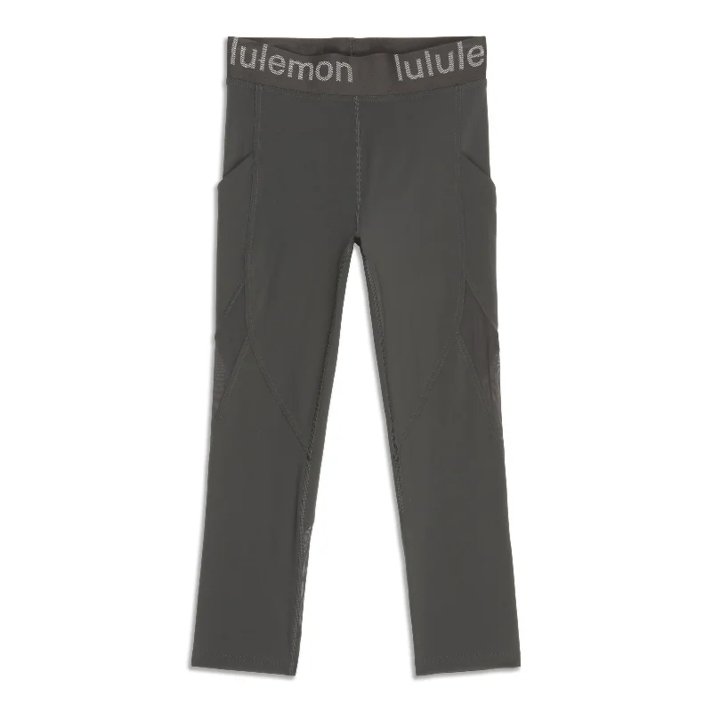 Comfort Fit Logo Waistband High-Rise Training Crop - Resale