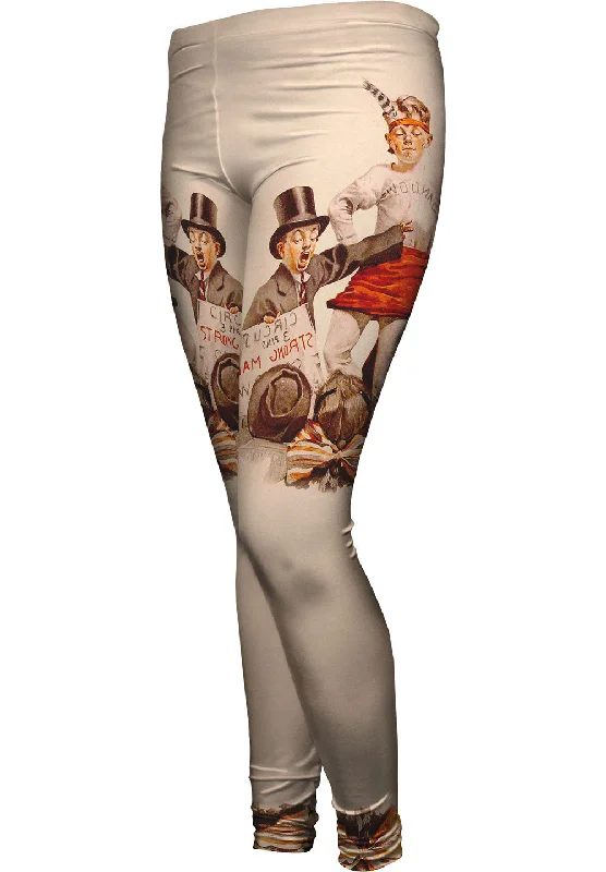 Soft Casuals Norman Rockwell - "The Circus Barker" (1916)