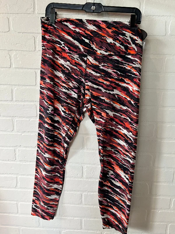 Elegant And Noble Orange & Pink Athletic Leggings Lululemon, Size 12