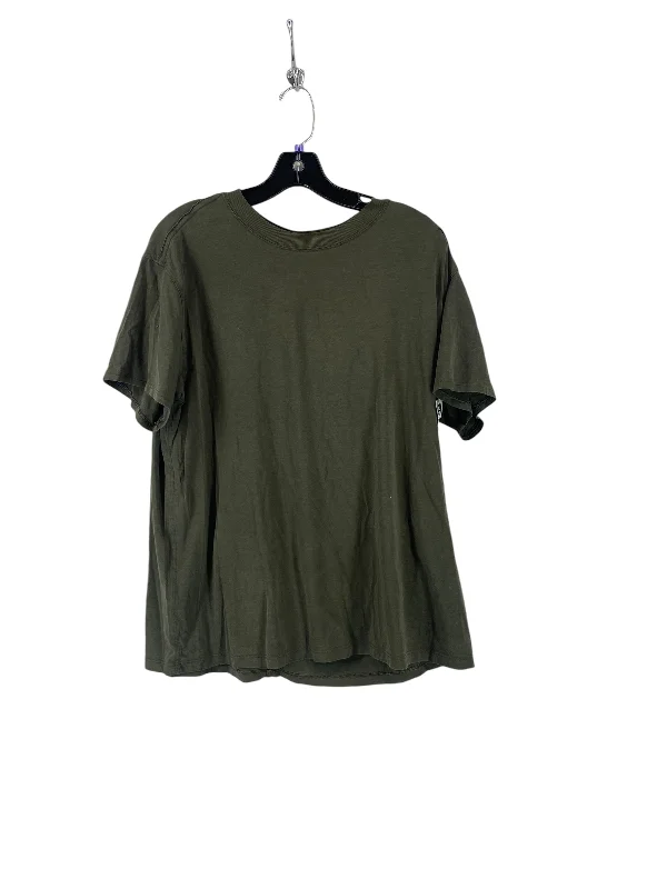 Warm And Comfortable Athletic Top Short Sleeve By Lululemon In Green, Size: 10