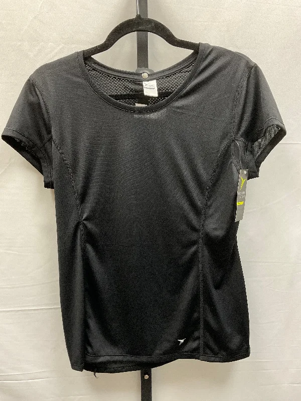 Easygoing Style Black Athletic Top Short Sleeve Old Navy, Size M