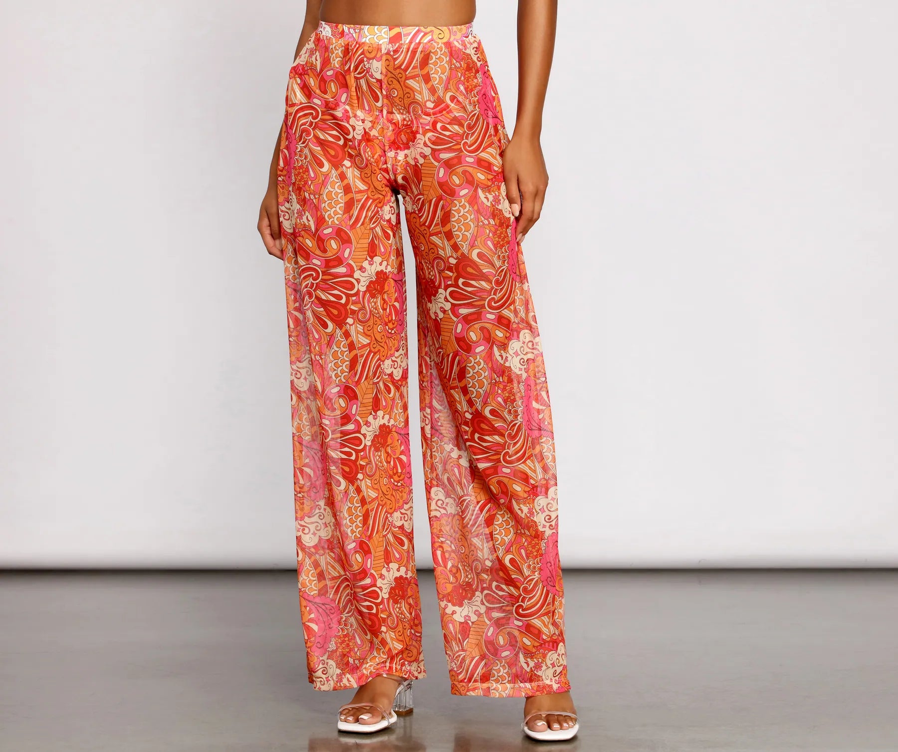Comfy Layers Bohemian Dreams Flared High Waist Pants