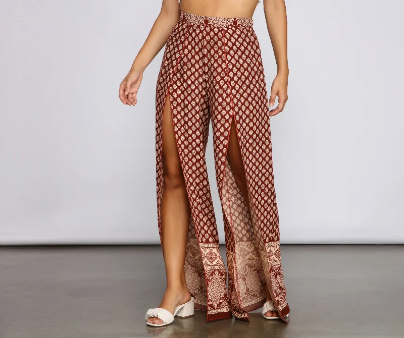 High-quality Design Bohemian Gaze High Waist Pants
