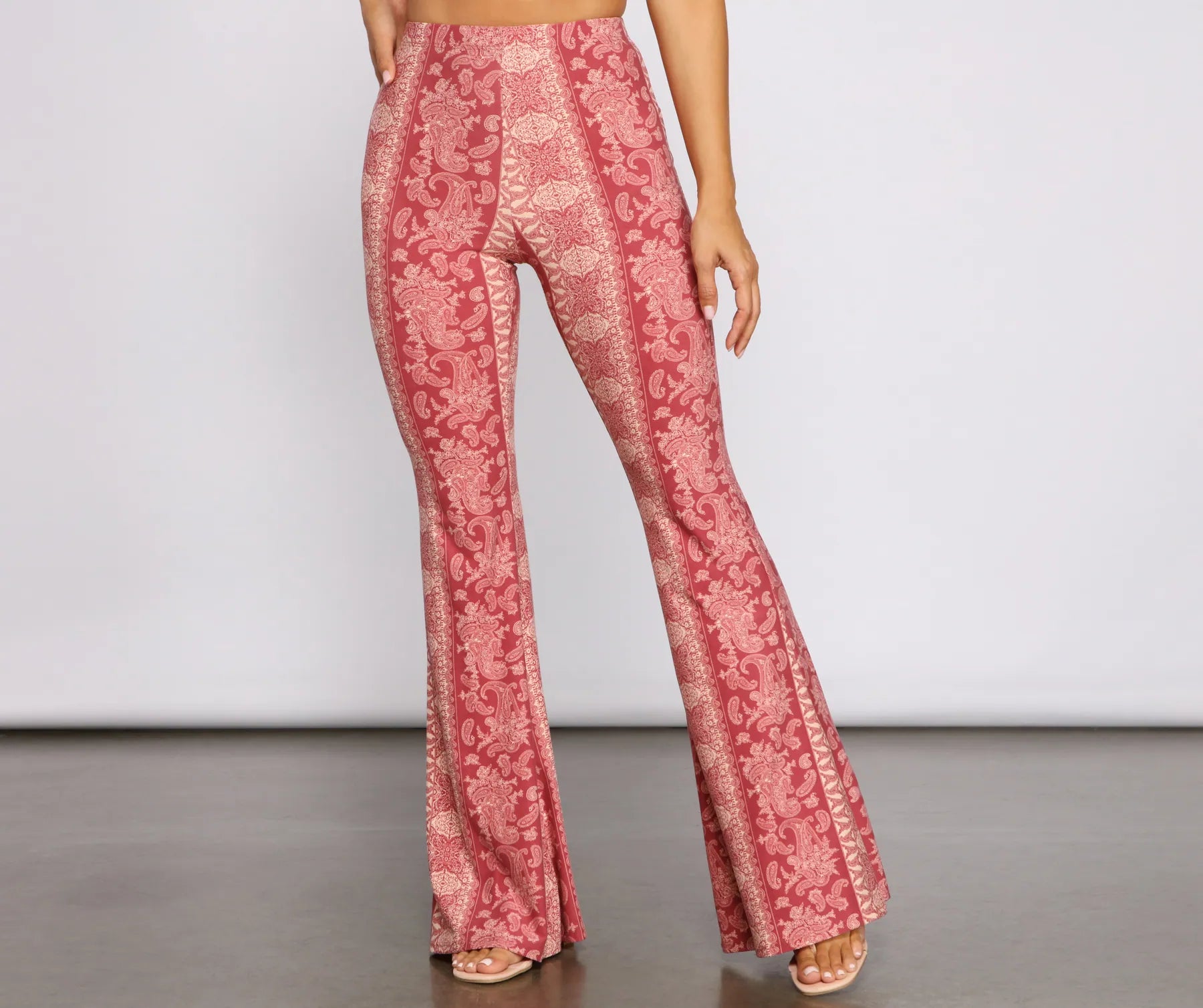 Cozy Pants Bohemian Mood Paisley Flared Pants