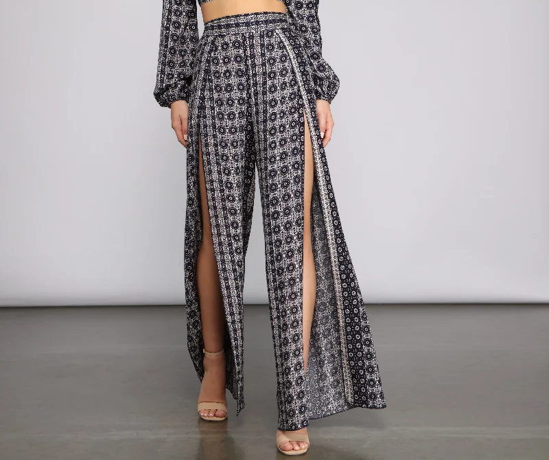 Elegant Comfort Bohemian Stunner Tulip Pants