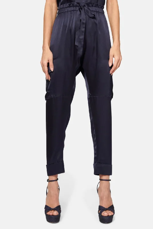 Cozy Vibes Carmen Cargo Pant Navy