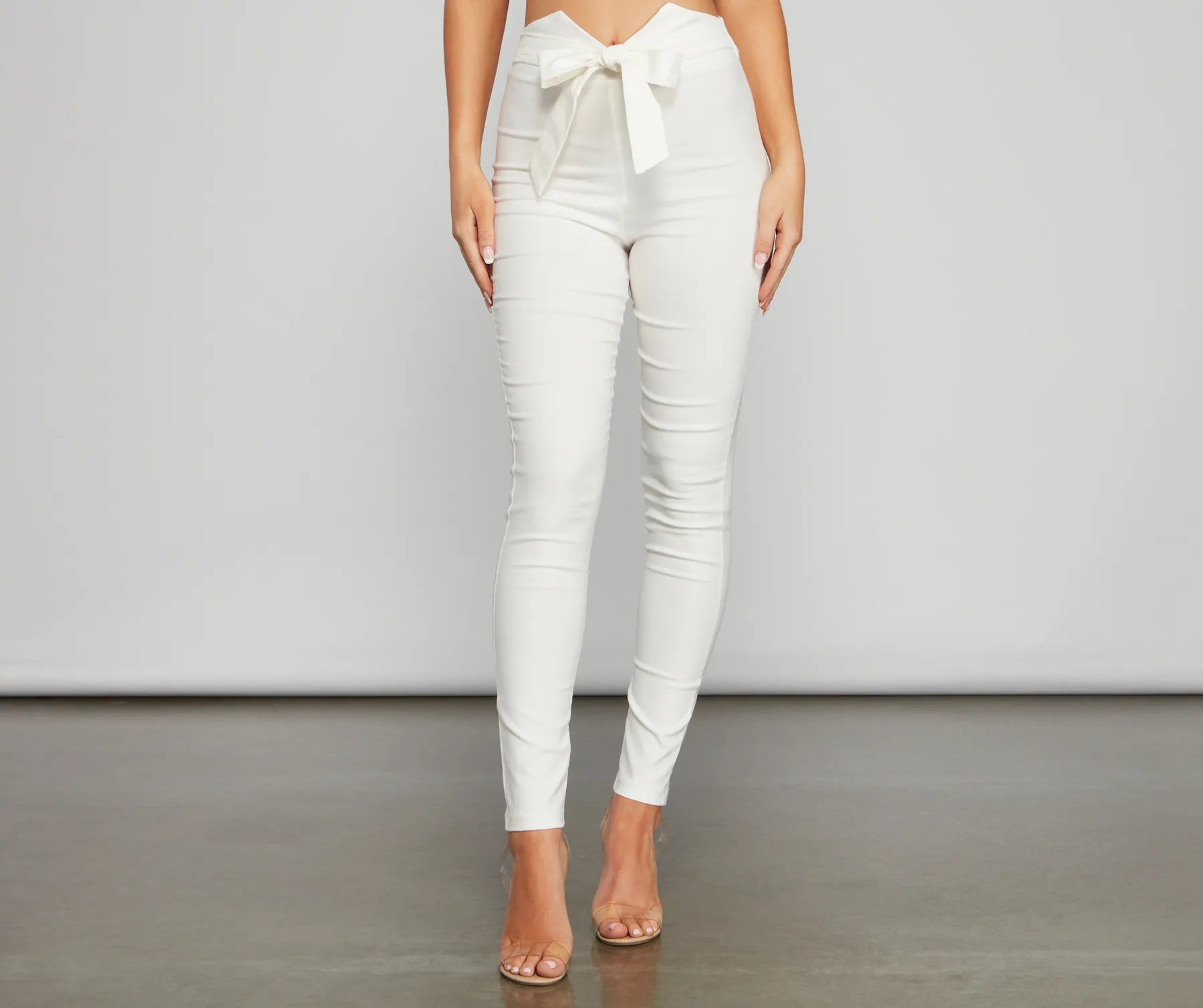 Relaxed Fits Chic Style Tie-Waist Pants