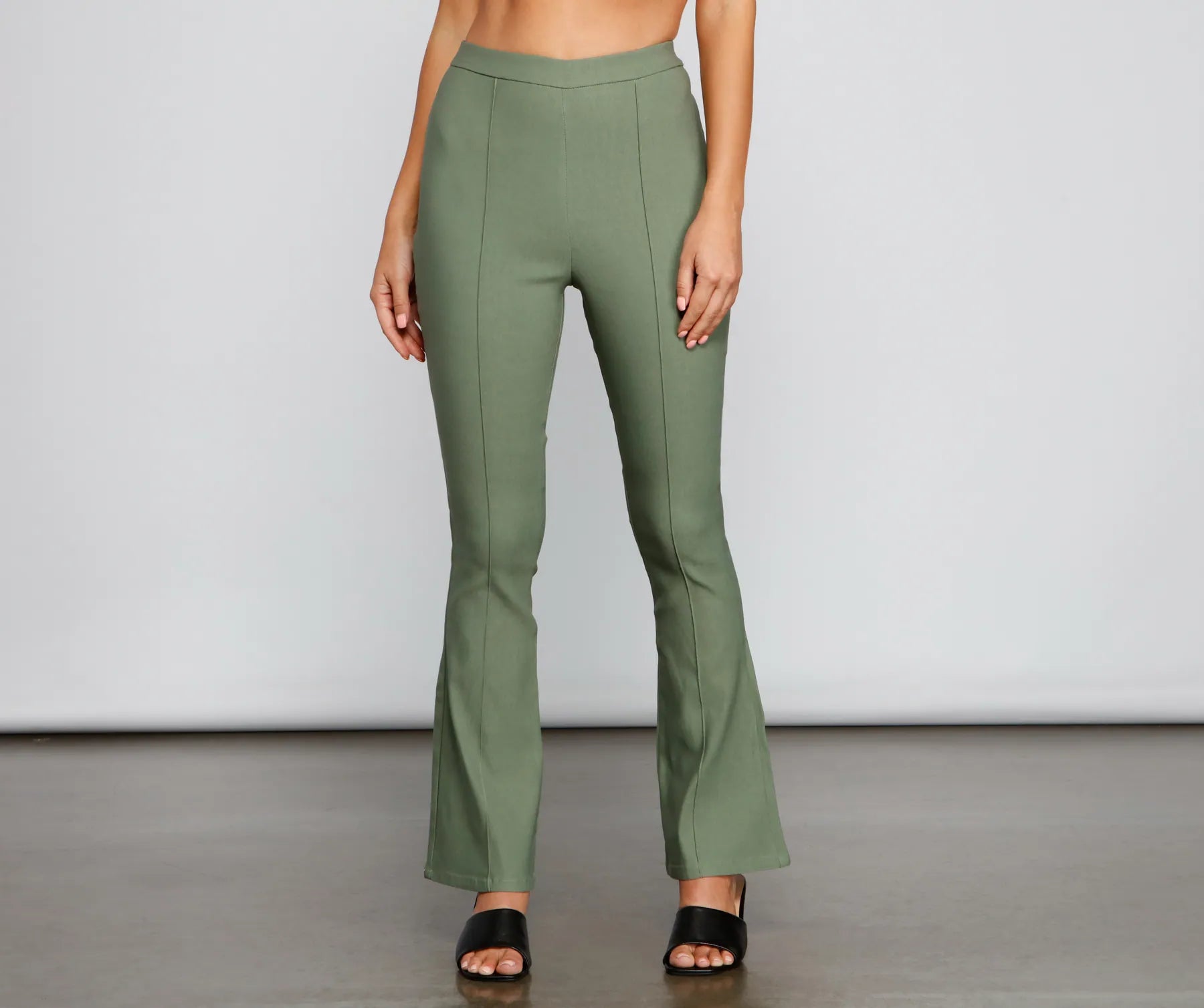 Classic Choice Chic Vibes High Waist Bootcut Pants