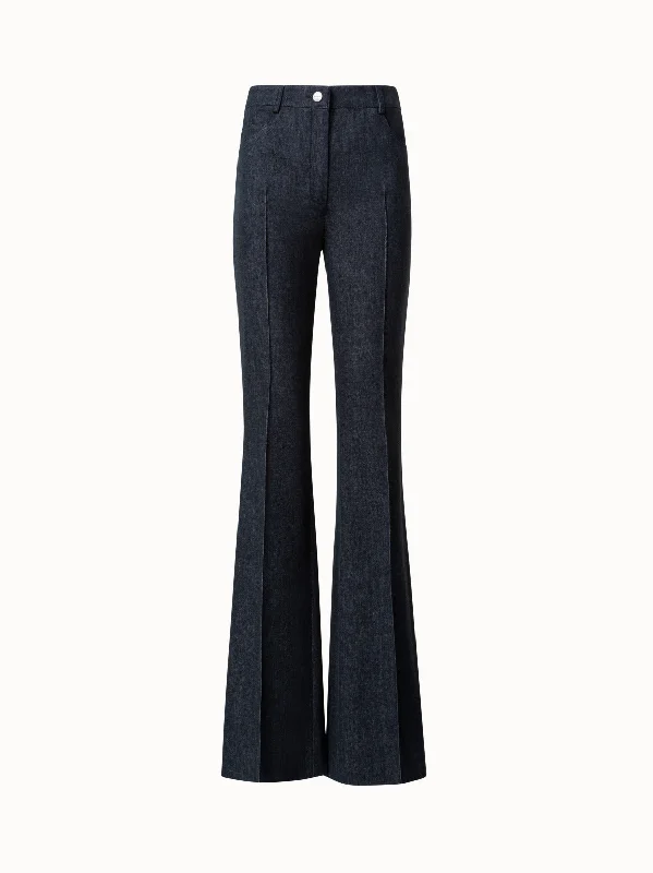 High Street Series Cotton Denim Stretch Bootcut Pant