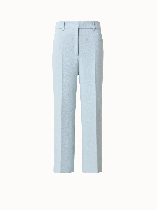 Personalized Series Cropped Cotton Denim Wide Leg Pants