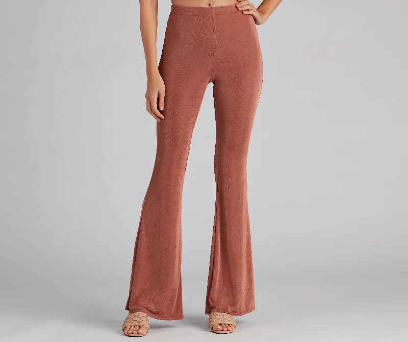 High-quality Styles Flirty Flare High-Rise Pants
