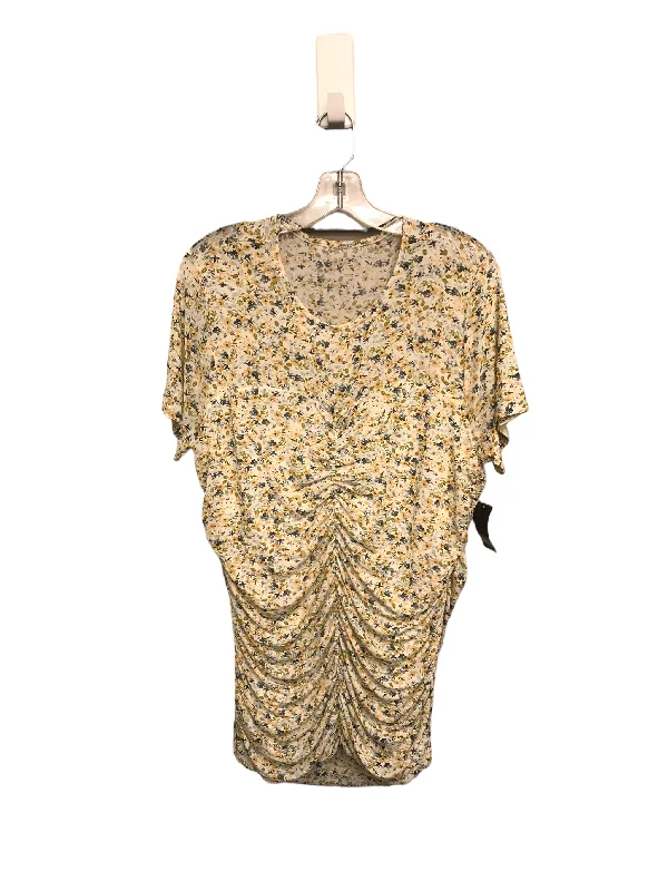 Elegant Series Floral Print Top Short Sleeve By Torrid, Size: 2x