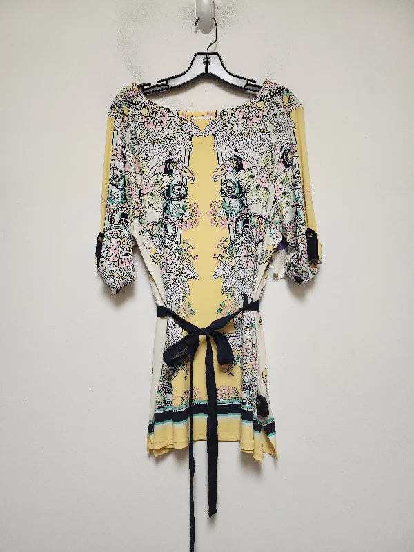 Spiritual Vitality Floral Print Top Short Sleeve Charter Club, Size 2x