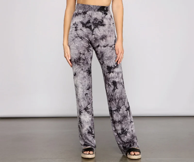 Relaxed Looks Go With The Flow Tie-Dye Pants