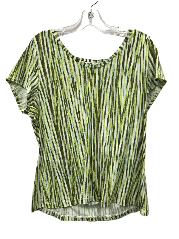 Weekend Wear Green Top Short Sleeve By Liz Claiborne, Size: 2x