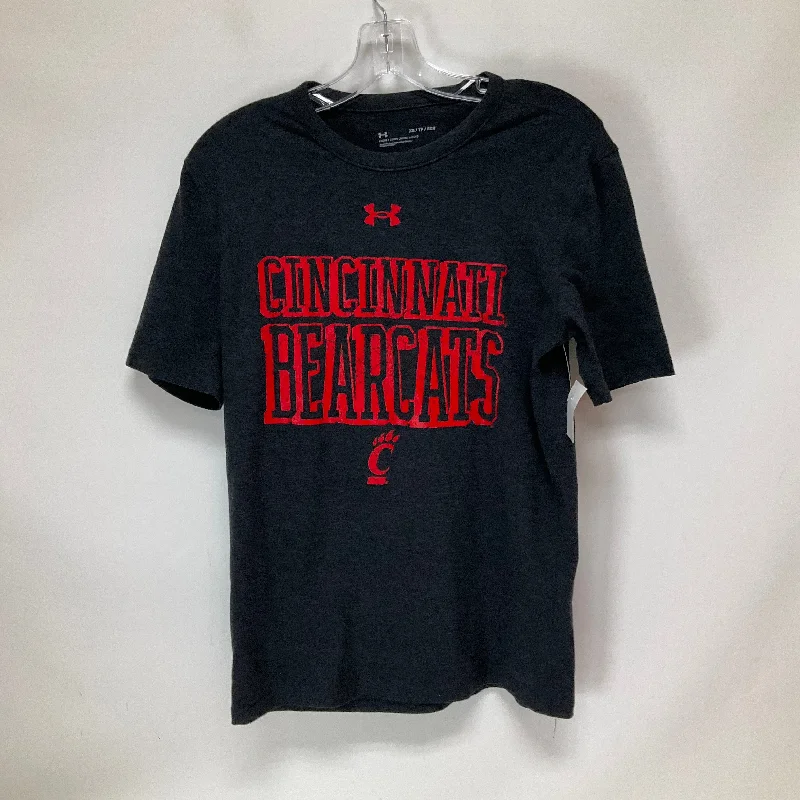 All-Day Outfits Grey Athletic Top Short Sleeve Under Armour, Size Xs