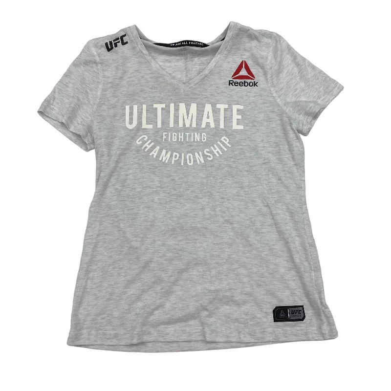 Unique Design GREY ATHLETIC TOP SS by REEBOK Size:L
