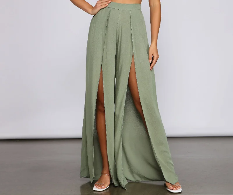 Soft Fabrics High Waist Tulip Pants