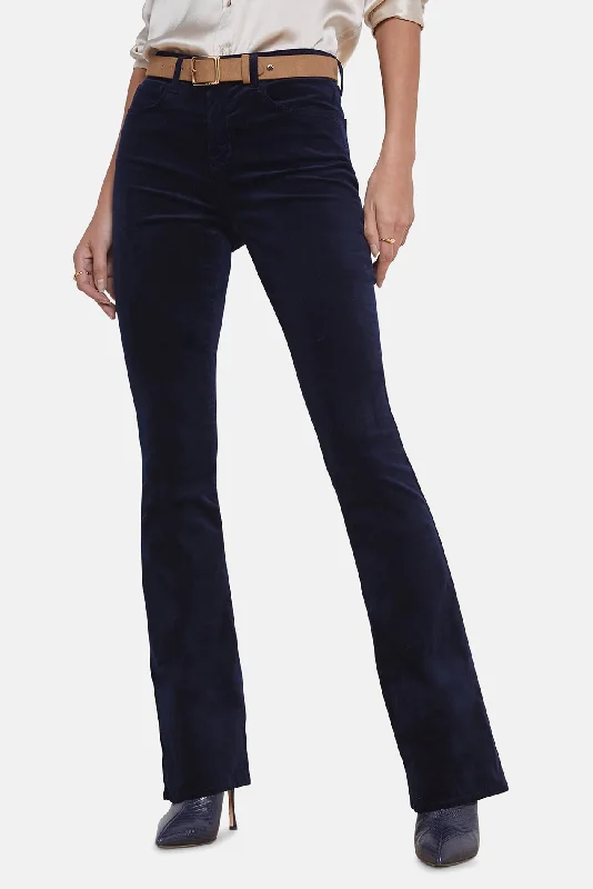 Layered Style Stevie Velvet Pant Dark Navy