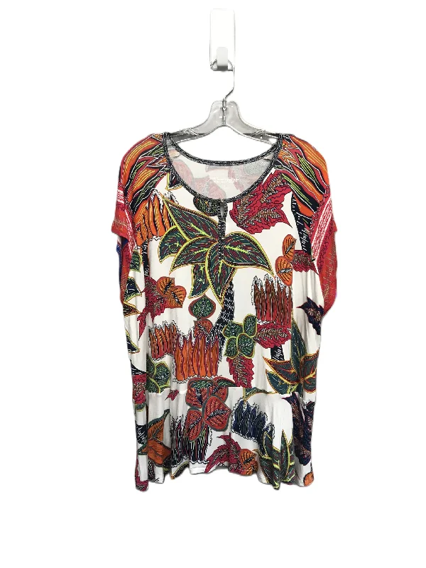 Weekend Style Multi-colored Top Short Sleeve By Soft Surroundings, Size: 1x