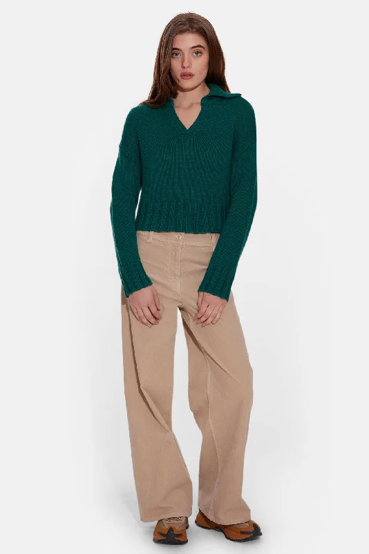 Elegant Outline Megan Corduroy Pant Ecru