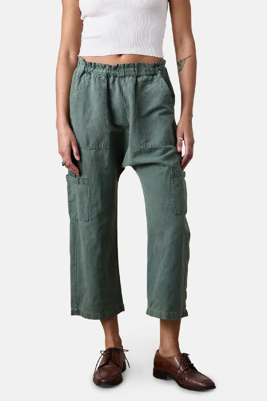 High Street Fashion Shailey Paperbag Pant Sulpher Stone