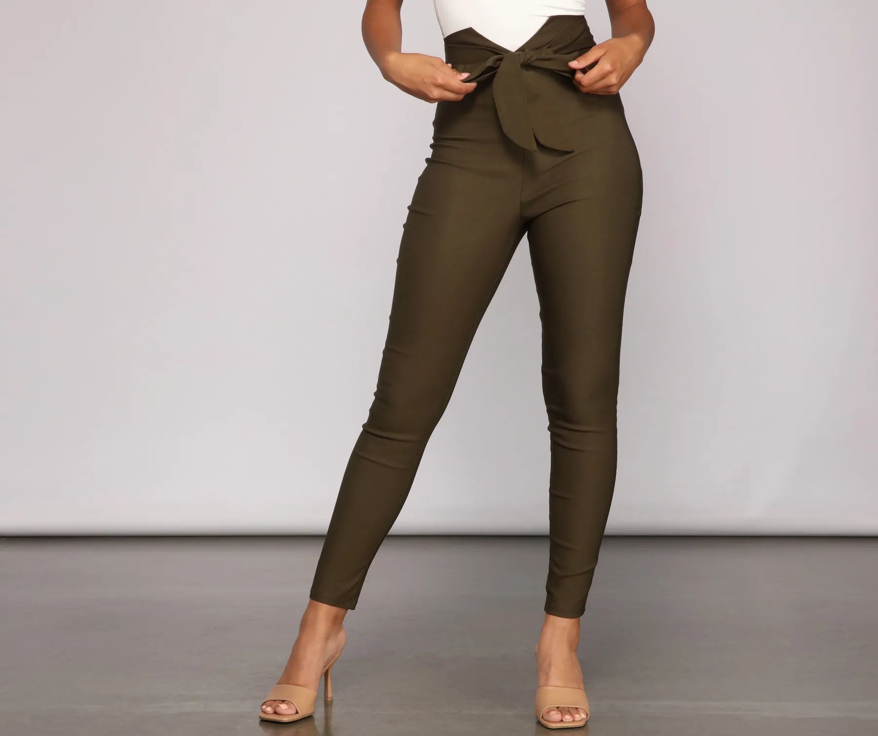 Diamond Series Perfectly Posh Tie-Waist Pants