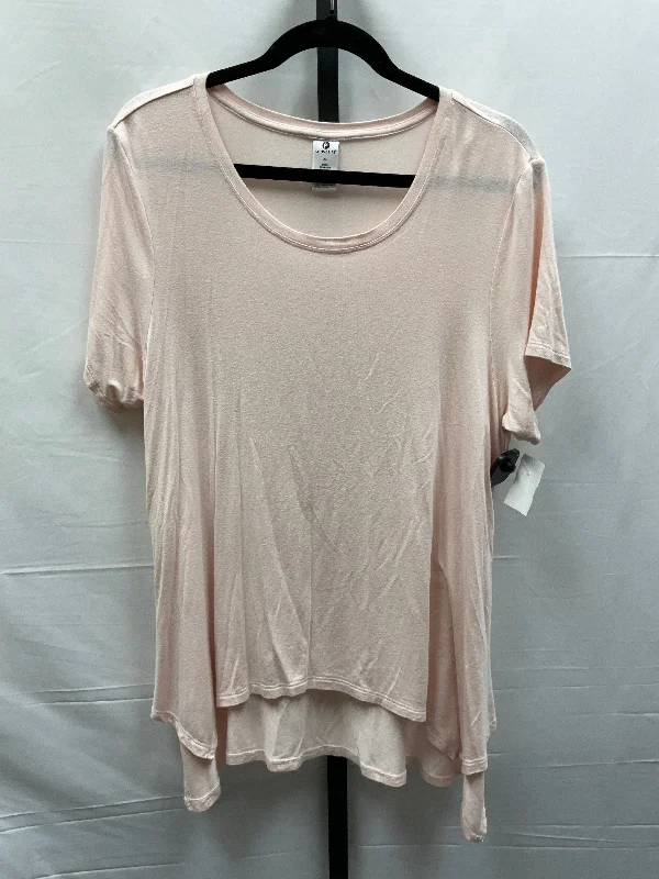 Sports Cool Pink Athletic Top Short Sleeve Active Life, Size Xl