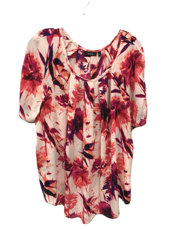 All-Day Style Pink Top Short Sleeve By Apt 9, Size: 2x