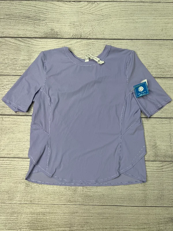 Minimal Classic Purple Athletic Top Short Sleeve Lululemon, Size M