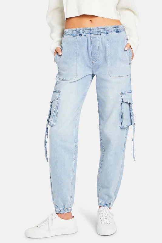 Trendy Traveler Amber Cargo Jogger Coastline Terry
