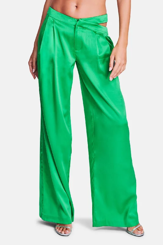 Exclusive Customization Zarri Silk Pant Kelly Green