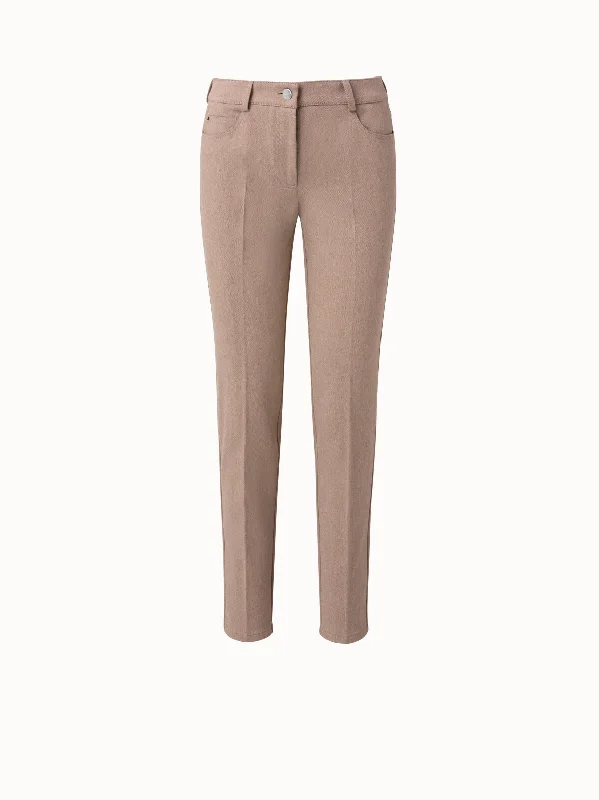 Relaxed Chic Slim Fit Stretch Denim Pants